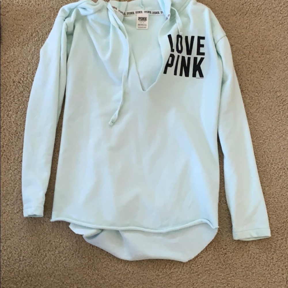 pink long sleeve sweatshirt